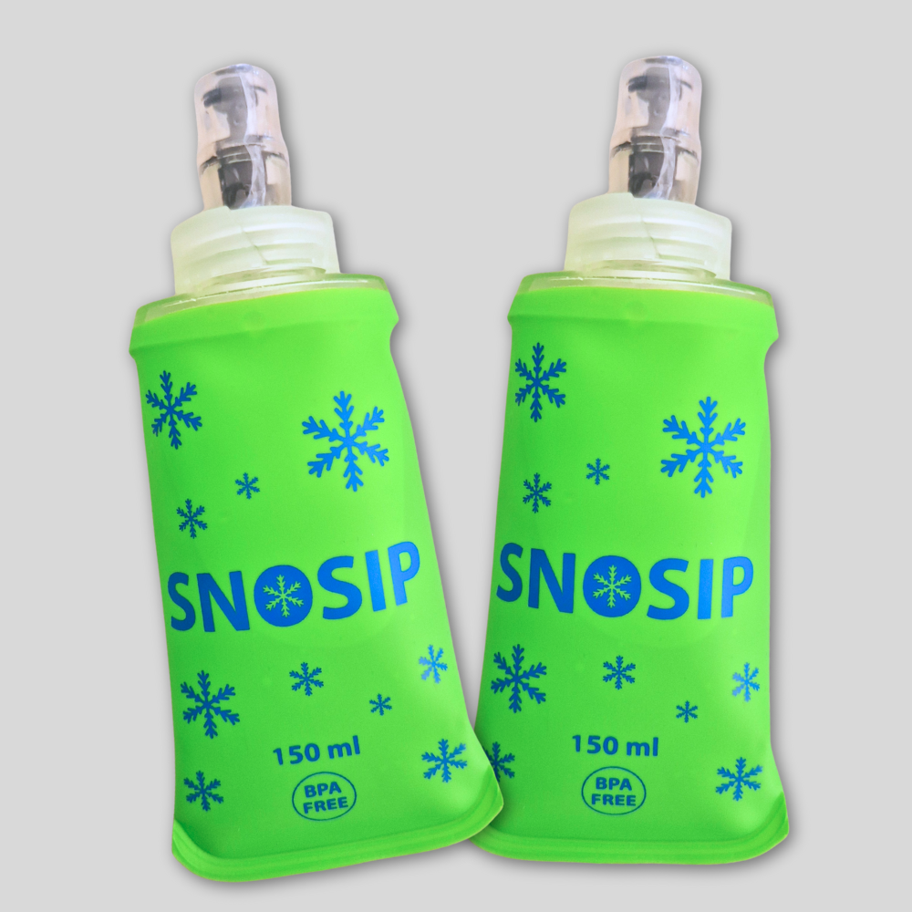 Set of 2 Green Water Bottles - 150 ml