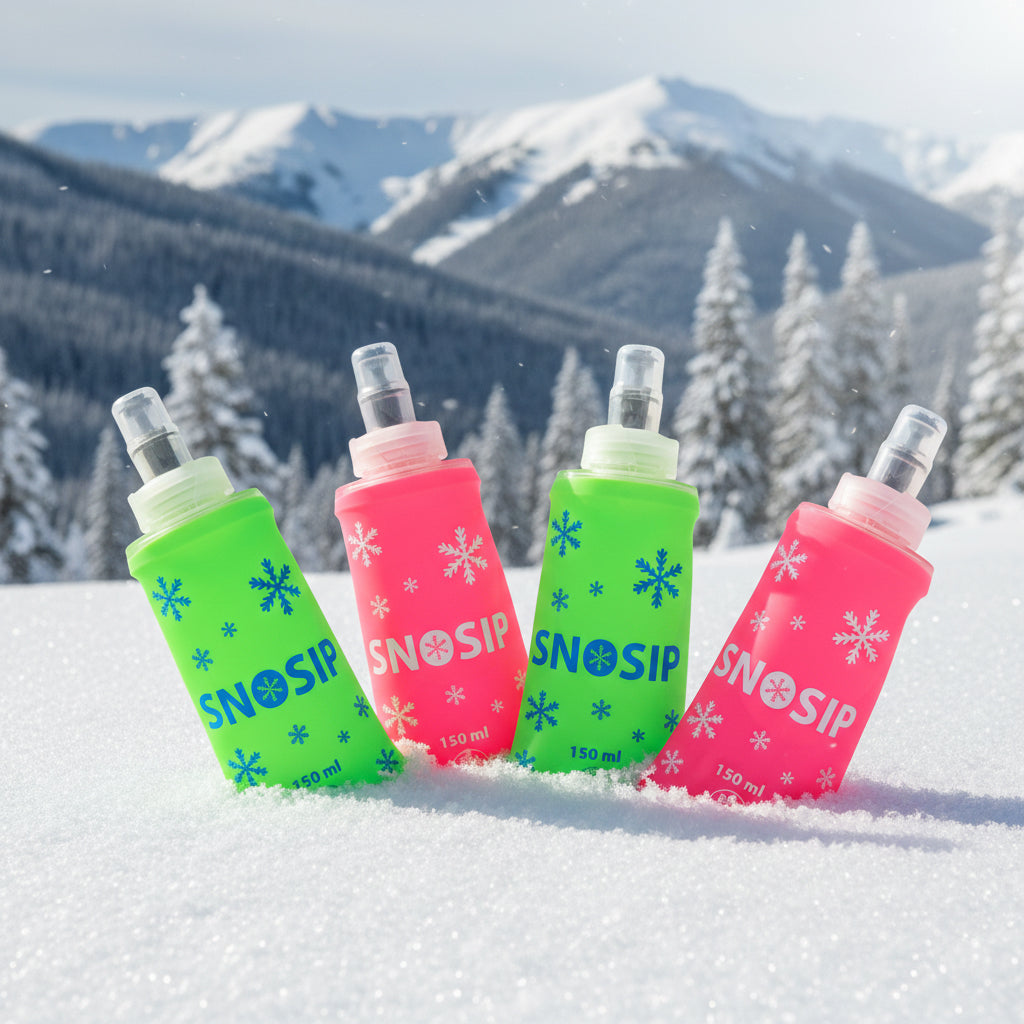 Set of 4 Water Bottles (2 Pink Bottles + 2 Green Bottles) - 150ml