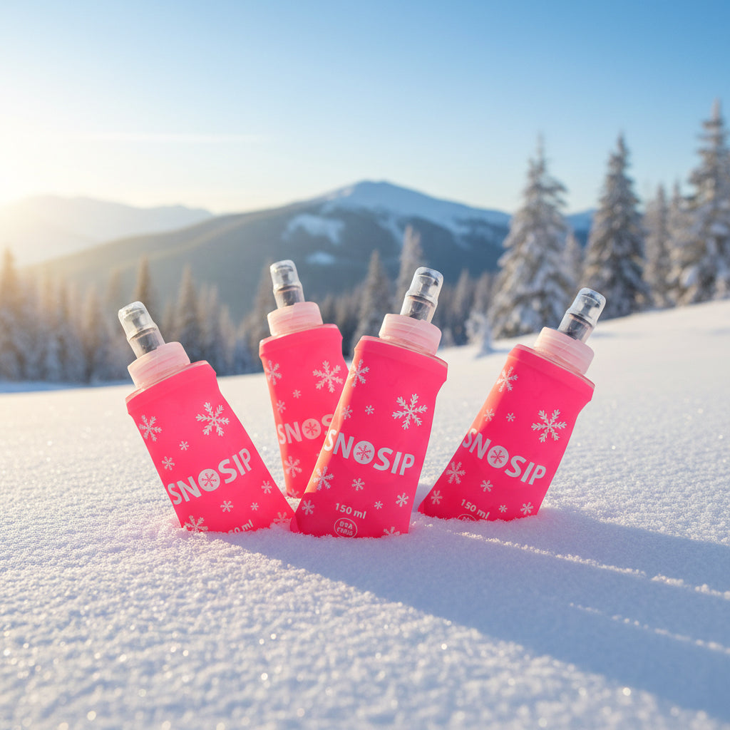 Set of 4 Water Bottles (4 Pink Bottles) - 150ml